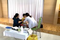 TRƯỜNG MẦM NON TÂN HÒA TỔ CHỨC KHÁM SỨC KHỎE ĐẦU NĂM CHO TRẺ