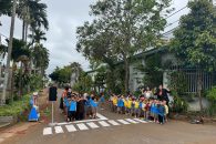 THỰC HÀNH TRẢI NGHIỆM AN TOÀN GIAO THÔNG CỦA CÁC BÉ MẦM NON TÂN HOÀ